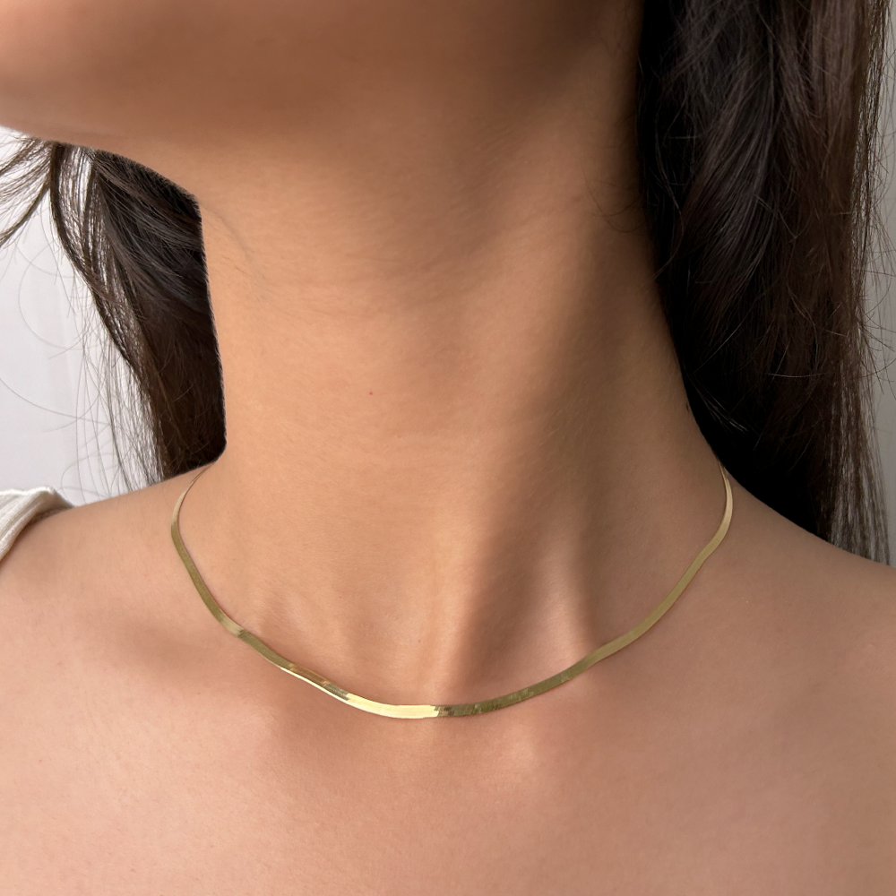 Golden snake chain for womens🥰