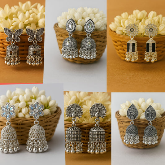 6 pairs of jhumka for her😘