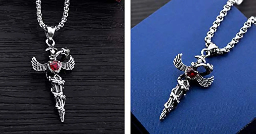 Villain necklace design for man💀