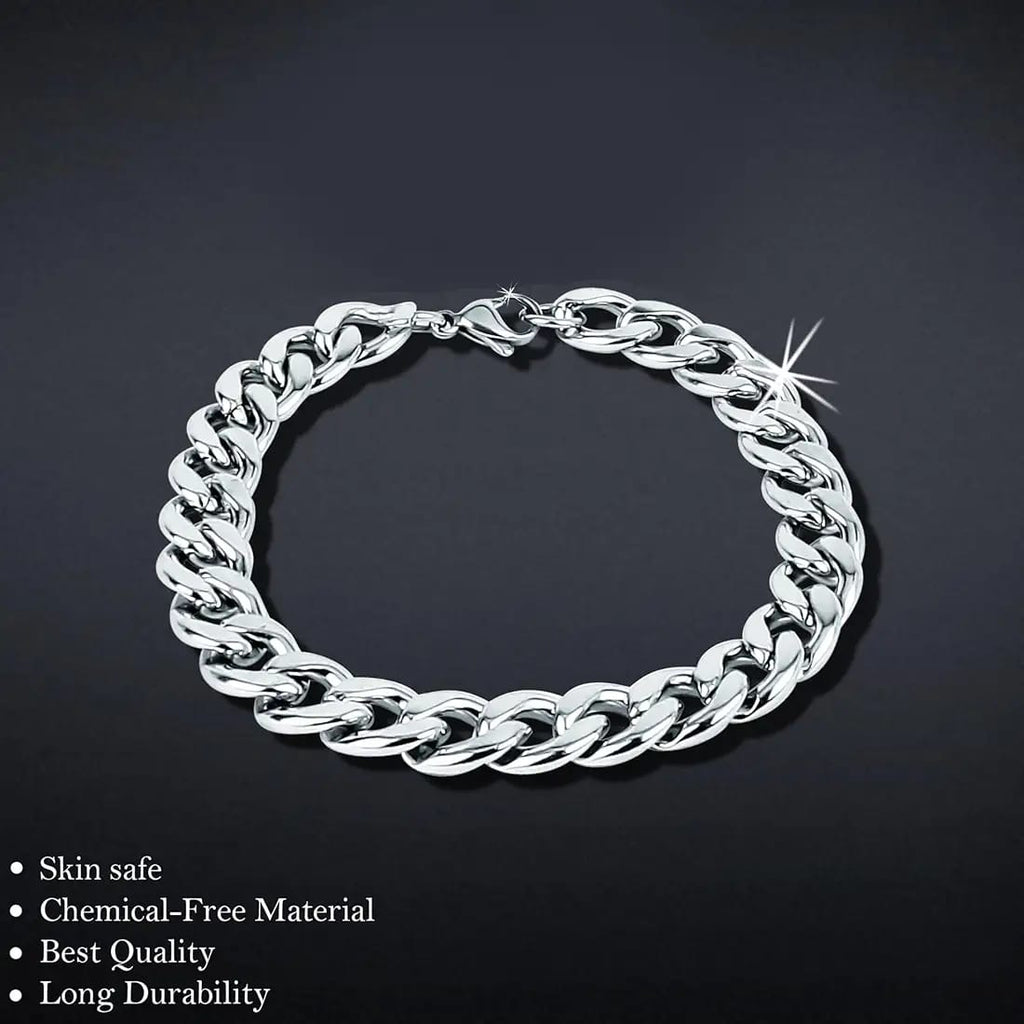 Men’s Premium Silver Accessories Gift Set (10-in-1) – Rings, Chains & Bracelet @799 | Lavior